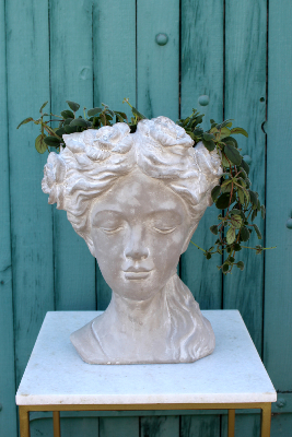 DÉCORATION - Cache-Pot Statue Femme