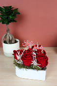 SAINT-VALENTIN - Cœur de roses éternelles
