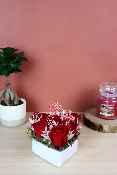SAINT-VALENTIN - Cœur de roses éternelles