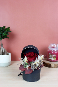 SAINT-VALENTIN - Petite boîte de fleurs séchées