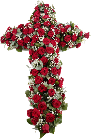 NATACHA - Croix de fleurs de roses