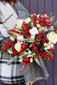 STRASBOURG - Bouquet de fleurs spécial Noël