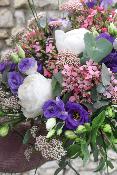 CALCUTTA - Bouquet de fleurs blanc et violet