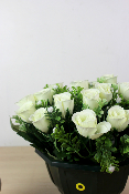 Fleurs artificielles pour cimetière - Coupe de roses boutons