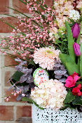 Fête des Grands-Mères - Composition de fleurs variées rose