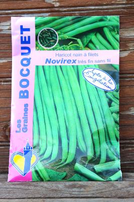 GRAINE À PLANTER - Haricot nain à filets Novirex très fin sans fil