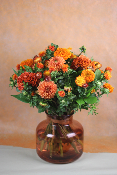 ORANGE - Bouquet monochrome orange