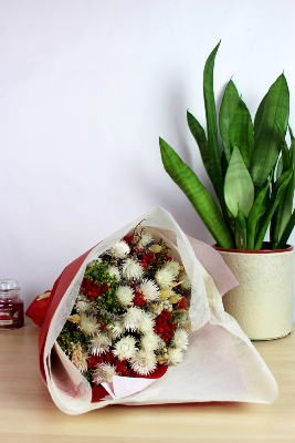 MÉLANIE - Bouquet de fleurs séchées 