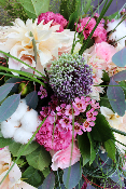 MONTRÉAL - Bouquet de fleurs pastel automnal