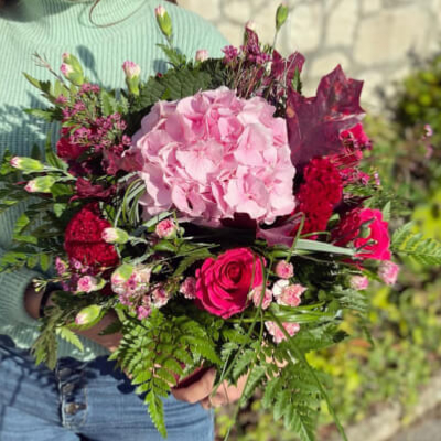 Bouquet de fleurs rouges